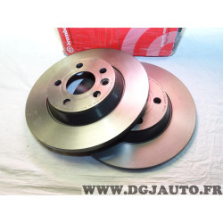 Paire disques de frein arriere plein 294mm diametre Brembo 08917611 pour ford galaxy seat alhambra volkswagen sharan 