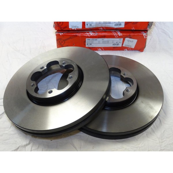 Paire disques de frein avant ventilé 308mm diametre TRW DF6752S pour ford transit V362 V363 partir de 2012 