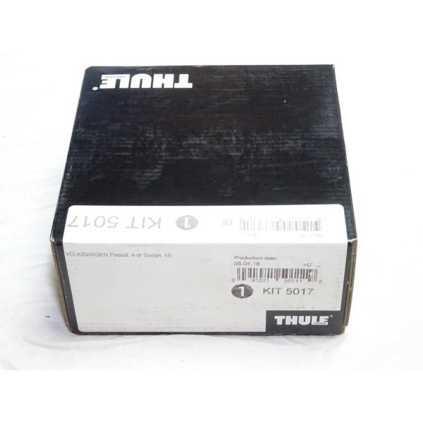 Kit pieds fixation barre de toit 5017 Thule KIT5017 pour volkswagen passat B8 4 portes sedan partir de 2015 