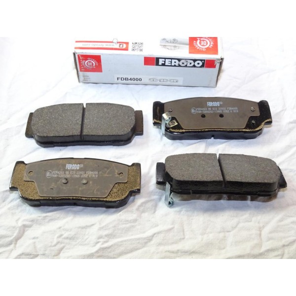 Jeu 4 plaquettes de frein arriere montage mando Ferodo FDB4000 pour kia sorento hyundai sonata XG santa fe getz tucson grandeur 