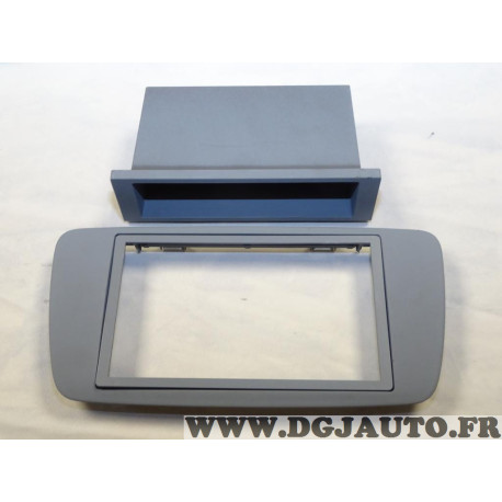 Cadre contour poste radio autoradio avec bac Phonocar 03443 pour seat ibiza de 2008 à 2013 