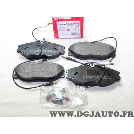Jeu 4 plaquettes de frein avant montage lucas Brembo P61057 pour citroen ZX xsara peugeot 306 406 607 