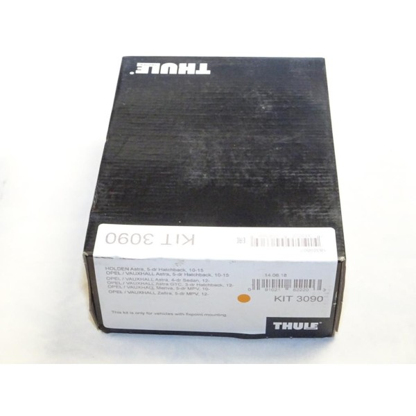 Kit pieds fixation barre de toit 3090 Thule KIT3090 pour opel zafira C partir de 2012 astra J partir de 2010 meriva B partir 201