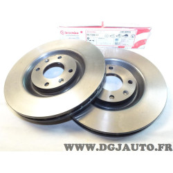 Paire disques de frein avant ventilé 305mm diametre Brembo 09739811 pour peugeot 406 dont coupé 
