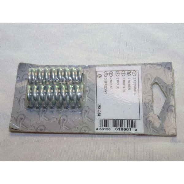 Blister 2 ressorts fixation tube tuyau echappement Bosal 251-934 pour renault 21 25 R21 R25 espace 2 II master trafic 