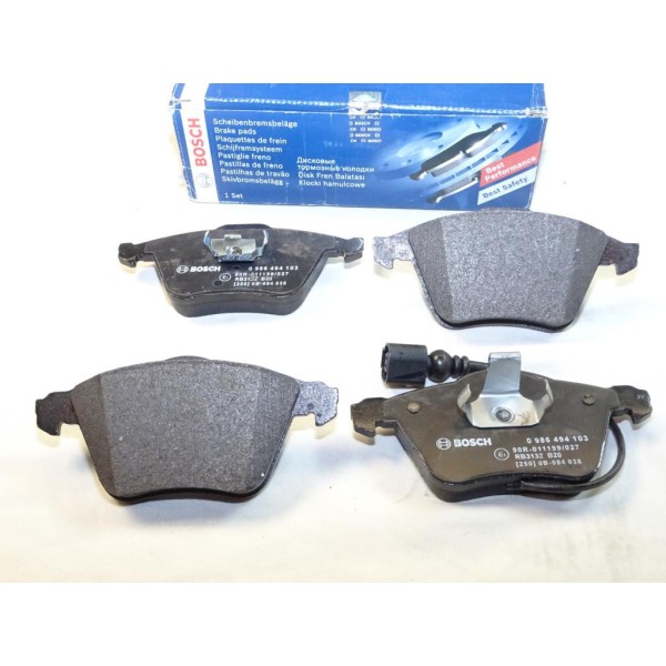 Jeu 4 plaquettes de frein avant montage teves Bosch 0986494103 pour audi A3 seat leon 2 II skoda superb 2 II volkswagen golf 5 6