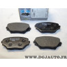 Jeu 4 plaquettes de frein avant montage akebono Ferodo FDB1514 pour toyota RAV4 de 2000 à 2005 honda shuttle odyssey