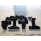 Kit pieds support fixation barre de toit Klaxcar N°12 pour alfa romeo 166 citroen AX BX saxo ZX daewoo matiz honda civic hyundai