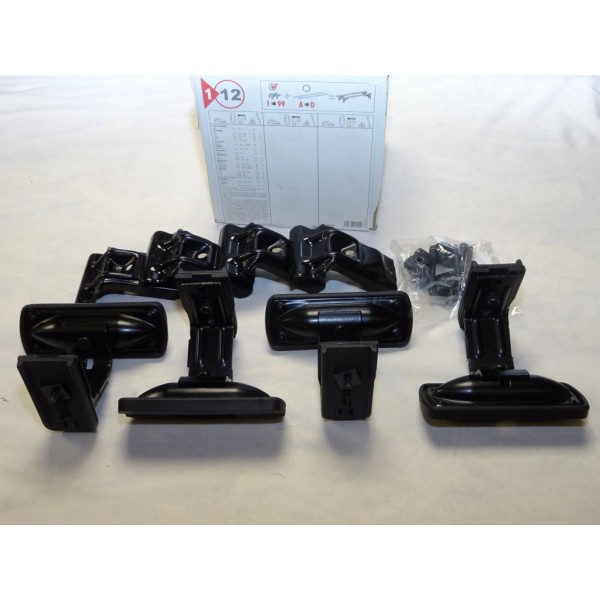 Kit pieds support fixation barre de toit Klaxcar N°12 pour alfa romeo 166 citroen AX BX saxo ZX daewoo matiz honda civic hyundai