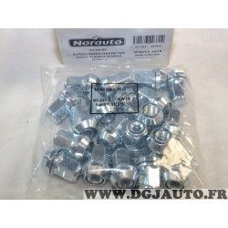 Lot 20 boulons ecrou de roue fixation jante M12x1.5 SW19 Norauto 320380 
