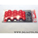 Blister 20 bouchons rouge cache boulon ecrou roue jante 17mm J-tec 30815 2213989 universel 