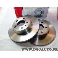 Paire disques de frein arriere plein 251mm diametre Isotech IBD1340 pour alfa romeo 147 156 164 lancia delta thema 