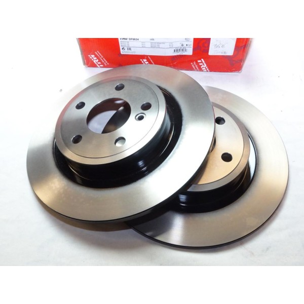 Paire disques de frein arriere plein 295mm diametre TRW DF6634 pour mercedes classe A B CLA GLA C117 X117 X156 W176 W242 W246 