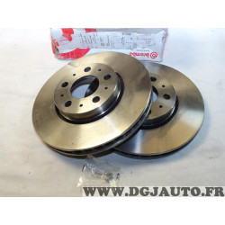 Paire disques de frein avant ventilé 286mm diametre Brembo 09863310 pour volvo S60 S70 S80 V70 XC70