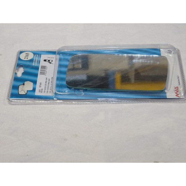 Vitre miroir glace retroviseur avant gauche MAD N°2165 537455 pour volkswagen golf 3 III vento de 1992 à 1997 jetta de 1991 à 19