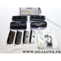 Kit pieds fixation barres de toit Norauto N°09 pour ford focus 2 II de 2005 à 2011 c-max cmax de 2003 à 2010 