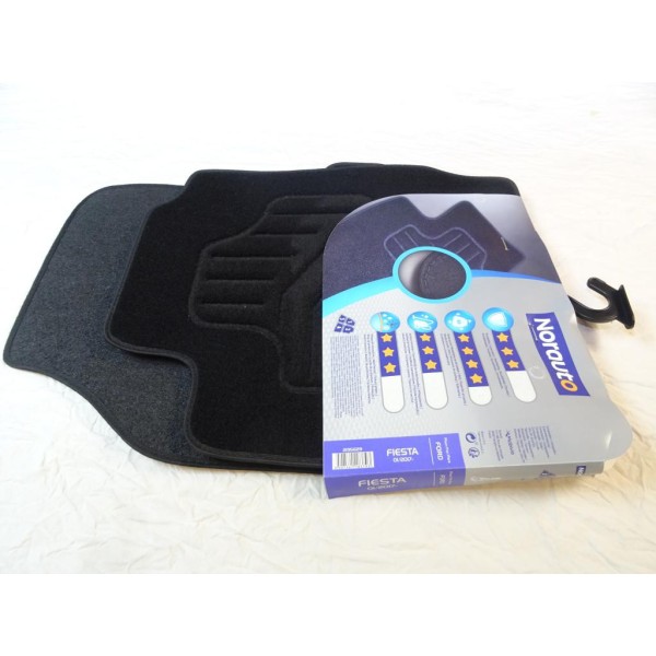 Ensemble 4 tapis de sol sur mesure avant + arriere Norauto 2195629 pour ford fiesta partir de 01/2017 