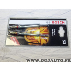 Blister 2 bougies de prechauffe Bosch N°53 0250404901 pour citroen C3 C4 C5 DS3 DS4 DS5 jumpy 2 II berlingo 2 II ford B-max C-ma