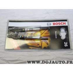 Blister 2 bougies de prechauffe Bosch 26 0250202909 pour honda accord land rover freelander renault espace 3 III laguna 1 megane