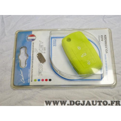 Housse jaune coque de clé télécommande Cadox 790011V S-VW302S pour audi volkswagen seat skoda