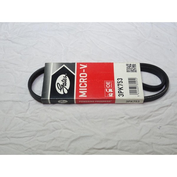 Courroie accessoire Gates 3PK753 pour dacia logan sandero land rover freelander MG ZR nissan kubistar renault kangoo clio 2 II r