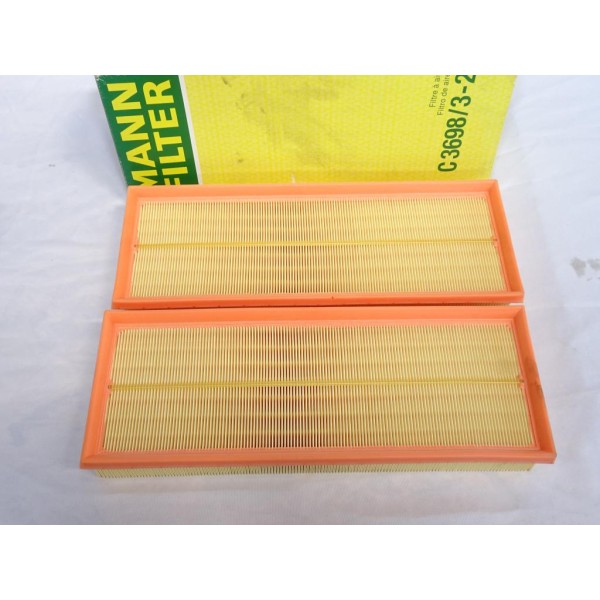 Ensemble 2 filtres à air Mann filter C3698/3-2 pour mercedes classe C E G ML R S CLC CLK CLS GL GLK SL SLK W203 W204 W211 W212 W
