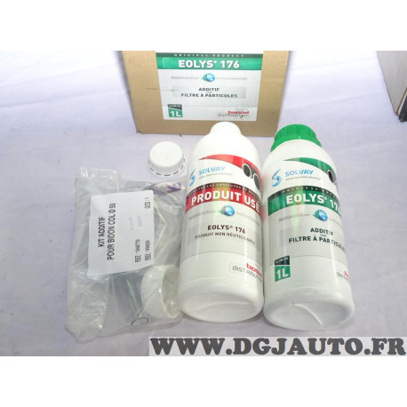 Kit remplacement 1L 1 litre additif filtre à particules FAP Bosal 258976 pour peugeot citroen Eolys 176 (DLU 09/2025) 