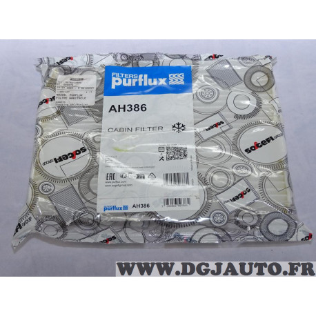 Filtre habitacle interieur Purflux AH386 pour renault zoe dacia dokker lodgy nissan X-trail Xtrail T32 