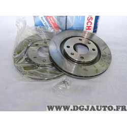Paire disques de frein avant 266mm diametre ventilé Bosch BD214 0986478268 pour citroen xantia xsara BX ZX peugeot 305 306 405 p