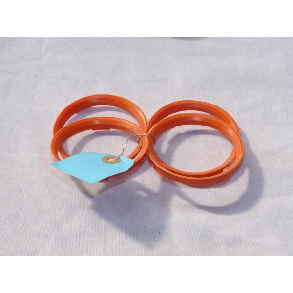 Lot 4 bagues centrage entretoise de jante roue 73.1 / 67.1 NGTS kit MO orange 