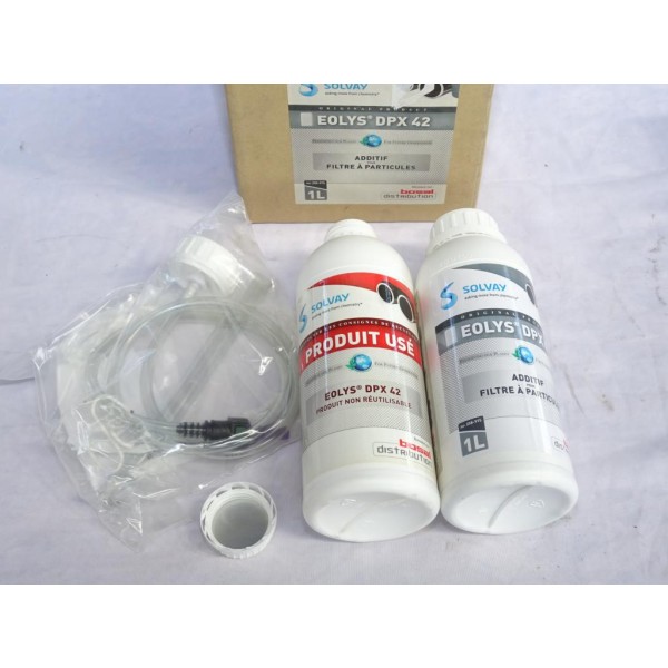 Kit remplacement 1L 1 litre additif filtre à particules FAP + bidon vide Bosal 258975 pour peugeot citroen Eolys DPX 42 (DLU 09/