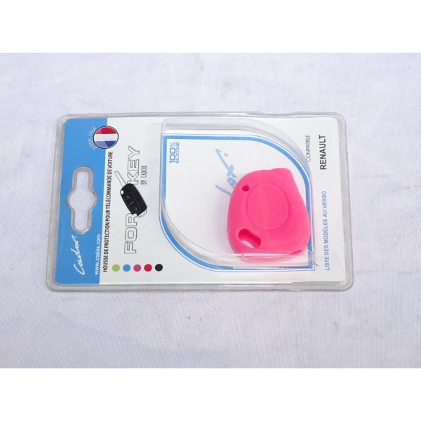 Housse rose coque de clé télécommande Cadox 790006F S-REN12S pour renault megane 1 laguna 1 espace 3 III 