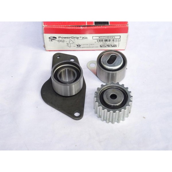 Lot galets tendeur + 2 enrouleurs (courroie non incluse) Gates K025484XS pour renault clio 1 2 I II express kangoo 1 express dac