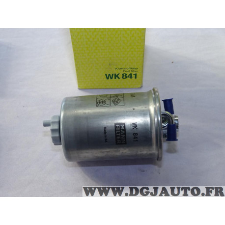 Filtre à carburant gazoil Mann filter WK841 pour seat arosa ibiza 2 II inca volkswagen lupo polo 3 III caddy 2 II skoda felicia 
