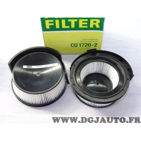 Paire filtres habitacle interieur Mann filter CU1720-2 pour BMW serie 3 E36 
