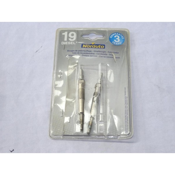 Blister 2 bougies de prechauffe 166691 pour renault clio 2 II kangoo megane 1 dacia solenza 1.9D 1.9 D diesel 