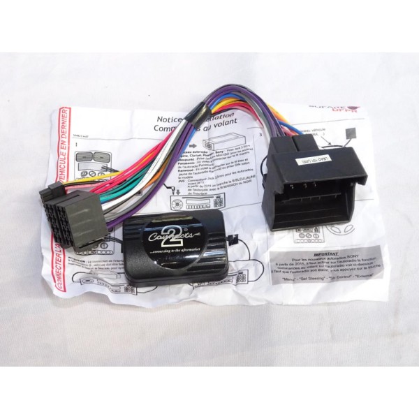 Interface commande au volant Sofare 12219 pour BMW serie 5 E39 de 2000 à 2005 X3 de 2004 à 2011 X5 de 2000 à 2006 Z4 E85 de 2002