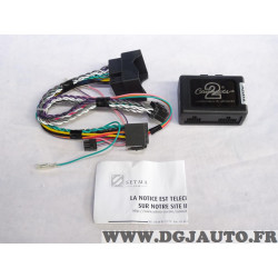 Interface commande au volant fakra et récupération radar recul Setma E11UN00000 E20403 pour citroen C2 C3 C4 dont picasso C5 C8 