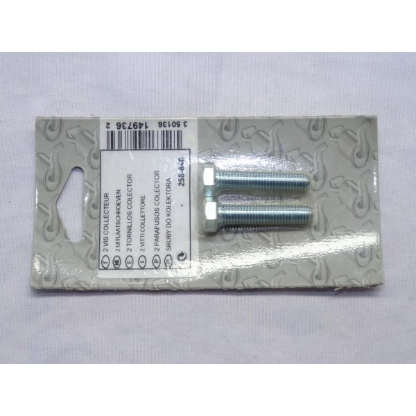 Blister 2 vis boulon fixation echappement silencieux collecteur tuyau 40mm Bosal 258-840 pour divers véhicules fiat alfa romeo l