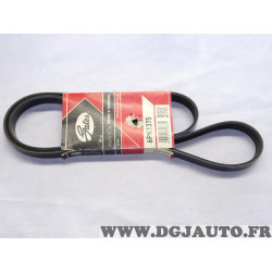 Courroie accessoire Gates 6PK1375 pour alfa romeo mito giulietta fiat idea grande punto evo linea bravo 2 II 500L lancia musa de