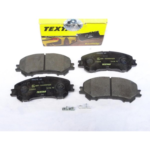 Jeu 4 plaquettes de frein avant montage akebono Textar 2206503 pour renault koleos 2 II nissan qahsqai J11 X-trail Xtrail T32 