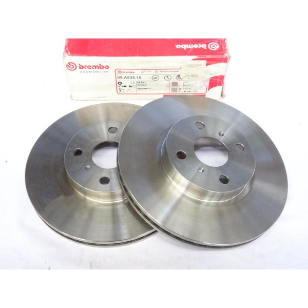 Paire disques de frein avant 275mm diametre ventilé Brembo 09A53510 pour toyota yaris 2 3 II III XP9 XP13 corolla E150 