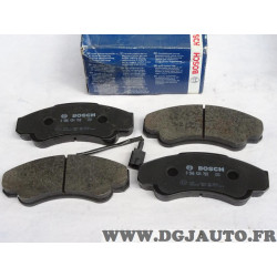 Jeux 4 plaquettes de frein avant montage brembo Bosch 0986424769 BP475 pour fiat ducato 2 II peugeot boxer citroen jumper de 200