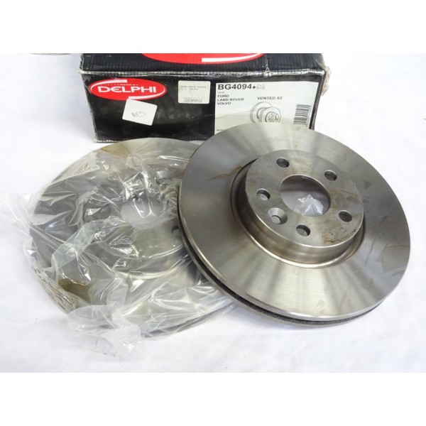 Paire disques de frein avant ventilé 300mm diametre Delphi BG4094 pour ford mondeo 4 IV 