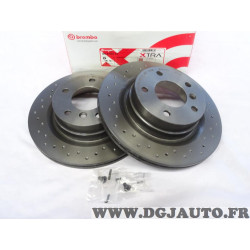 Paire disques de frein arriere ventilé 300mm diametre Brembo 09.9793.1X pour BMW serie 1 2 3 4 E82 E81 E82 E87 E88 E90 E91 E92 E