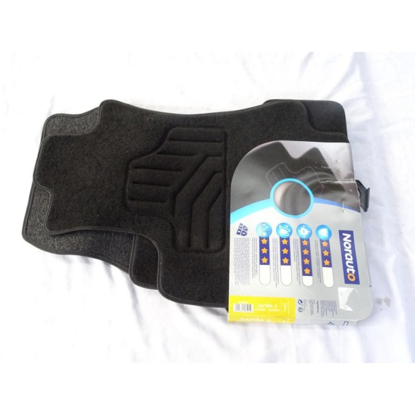 Lot 4 tapis de sol sur mesure avant et arriere Norauto 2195655 pour opel zafira A de 04/1999 à 06/2005 