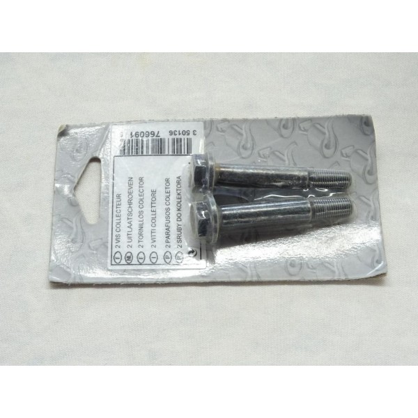 Lot 2 vis boulons fixation tuyau tube echappement Bosal 258794 pour opel astra F G calibra corsa B tigra A kadett E vectra A B z