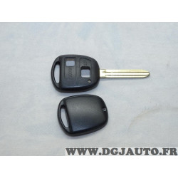 Coque clé télécommande 2 boutons lame à tailler Clé auto TY002 pour toyota RAV4 yaris cordia land cruiser auris fortuner tarago 
