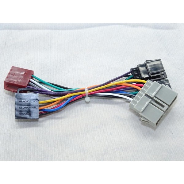 Cable faisceau branchement poste radio autoradio 4 enceintes haut parleur ISO arriere Setma A03UN00016 pour chrysler dodge jeep 