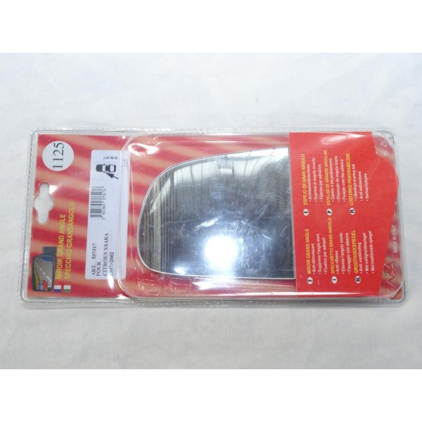 Vitre miroir glace grand angle retroviseur avant gauche MAD N°1125 537317 pour citroen xsara de 1997 à 2002 